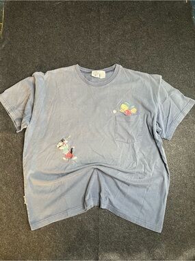 ACME CLOTHING CO. BLUE LOONEY TUNES TWEETY SYLVESTER MEN'S T-SHIRT XXL